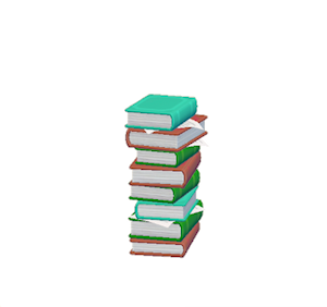 Aquamarine Book stack