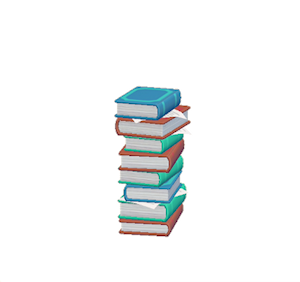 Aquamarine Book stack
