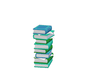 Aquamarine Book stack