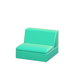 Aquamarine Box Sofa