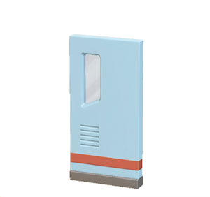 Cyan Brainy door