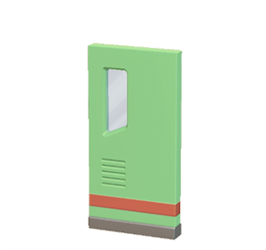 Green Brainy door