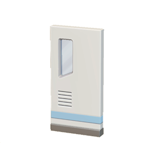 Blue Brainy door