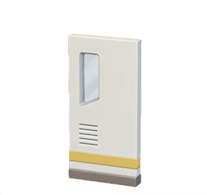 Orange Brainy door