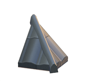 Gray Brick hipped roof