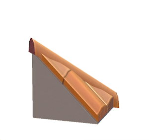 Beige Brick hipped roof