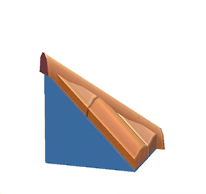 Blue Brick hipped roof