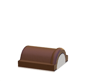 Brown Brick roof decoration