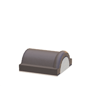 Beige Brick roof decoration