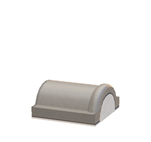 White Brick roof decoration