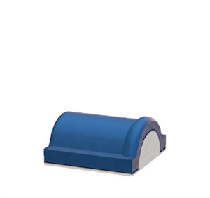 Blue Brick roof decoration