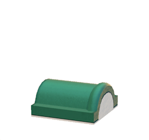 Aquamarine Brick roof decoration