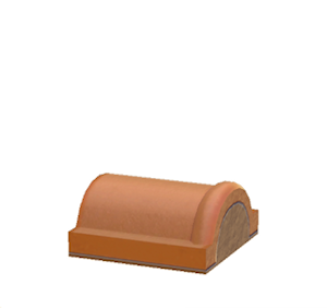 Brown Brick roof decoration
