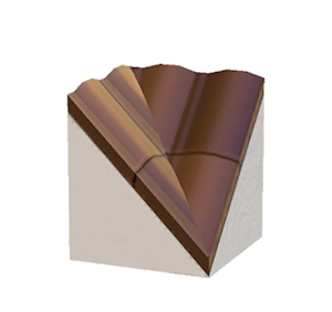 Brown Brick roof valley