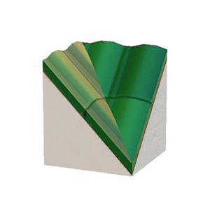 Green Brick roof valley