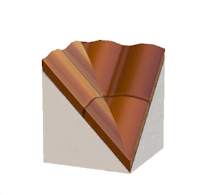 Orange Brick roof valley