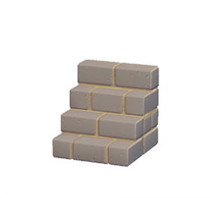 Beige Brick steps