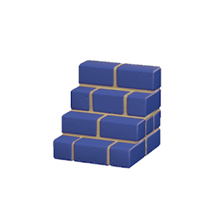 Navy Brick steps