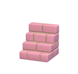 Pink Brick steps