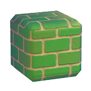 Green Brick wall