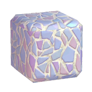 Cyan Broken-tiling wall