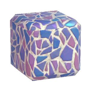Navy Broken-tiling wall