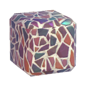 Black Broken-tiling wall