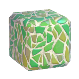 Green Broken-tiling wall