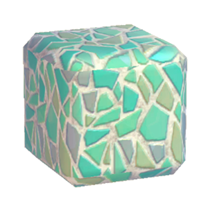 Aquamarine Broken-tiling wall