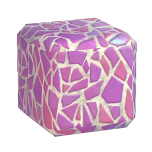 Purple Broken-tiling wall