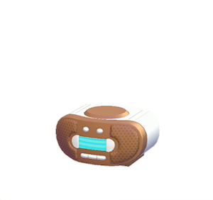 Brown CD player
