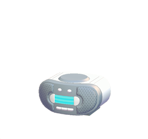 Gray CD player