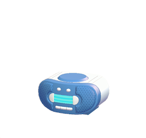 Blue CD player
