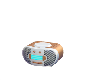 Brown CD player