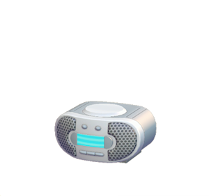 Gray CD player