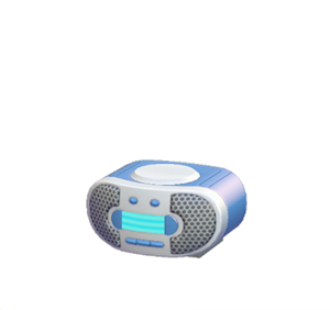 Blue CD player