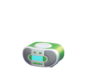 Green CD player