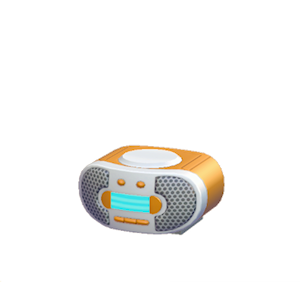 Orange CD player