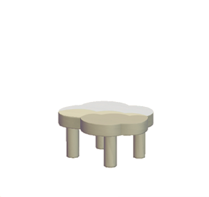 Beige Cloud table