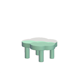 Aquamarine Cloud table