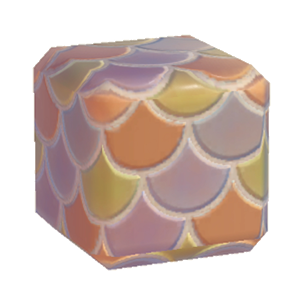 Brown Colorful fish-scale tiling