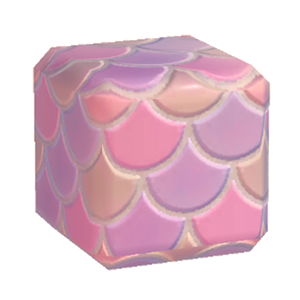 Rose Colorful fish-scale tiling