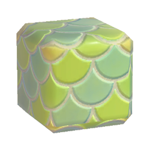 Lime Colorful fish-scale tiling
