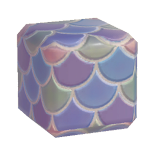 Plum Colorful fish-scale tiling