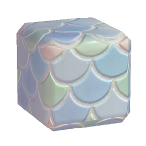 Gray Colorful fish-scale tiling