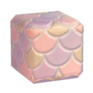 Pink Colorful fish-scale tiling
