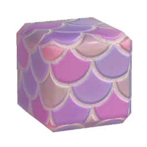Purple Colorful fish-scale tiling