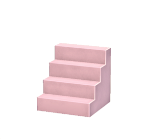 Pink Concrete steps