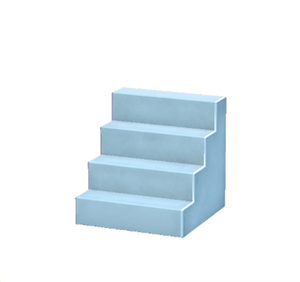 Blue Concrete steps
