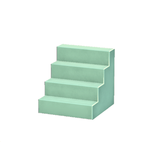 Aquamarine Concrete steps